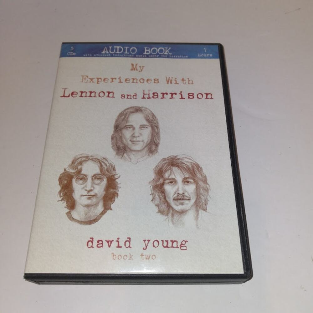 My Experiences with Lennon & Harrison: David Young Audio Book CD Signed Beatles